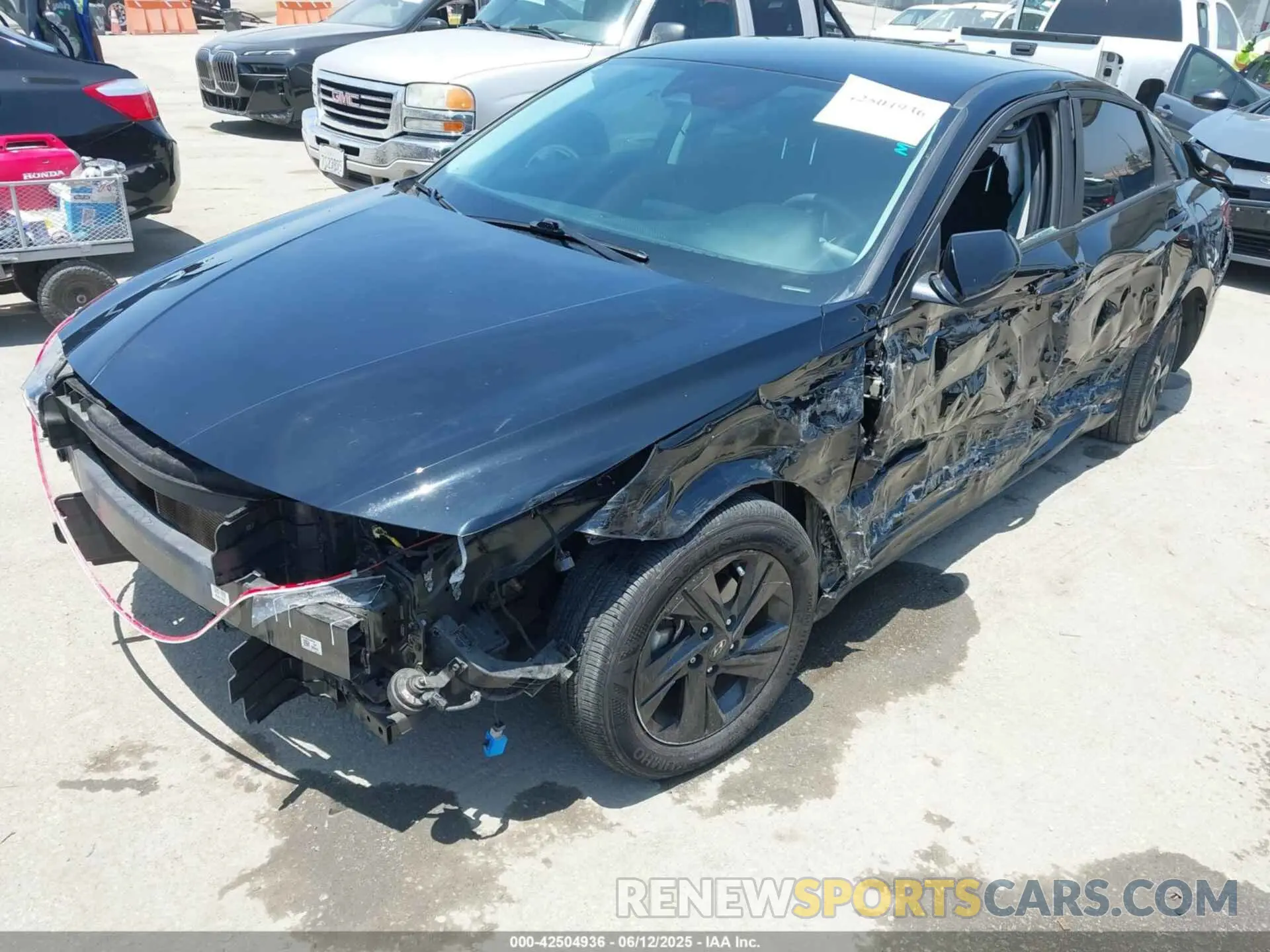 6 Фотография поврежденного автомобиля KMHLM4AGXNU361204 HYUNDAI ELANTRA 2022