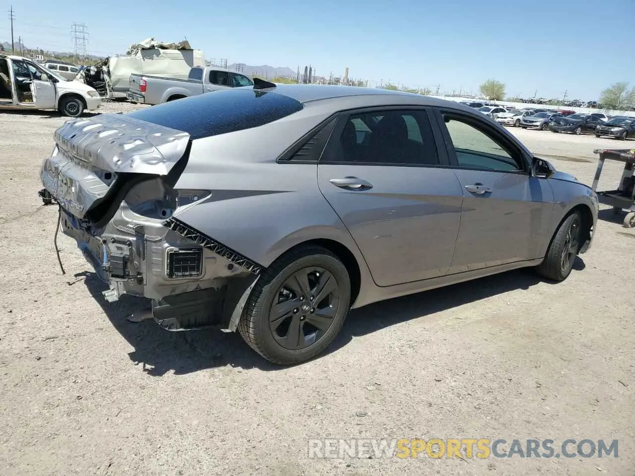 3 Photograph of a damaged car KMHLM4AJ1NU027316 HYUNDAI ELANTRA 2022