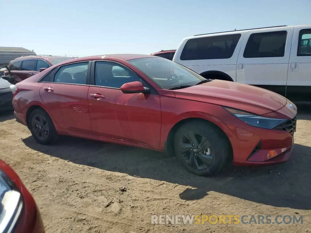 4 Photograph of a damaged car KMHLM4AJ3NU031786 HYUNDAI ELANTRA 2022