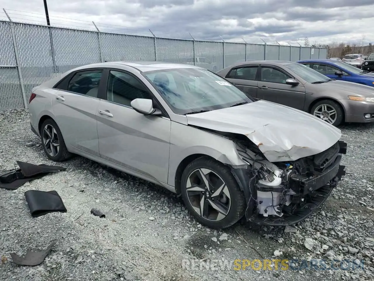 4 Photograph of a damaged car KMHLN4AG1NU287037 HYUNDAI ELANTRA 2022