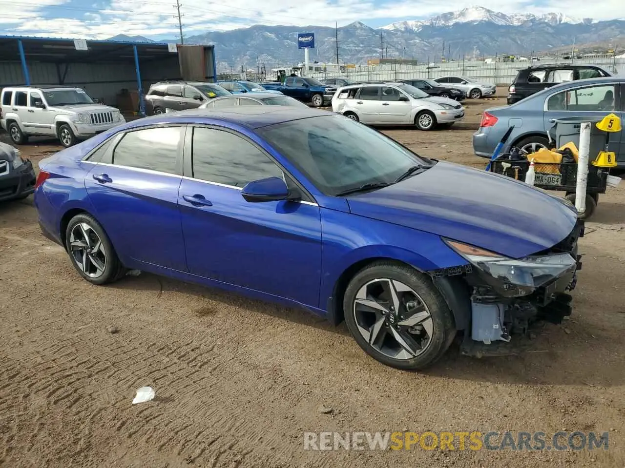 4 Photograph of a damaged car KMHLN4AG5NU337969 HYUNDAI ELANTRA 2022