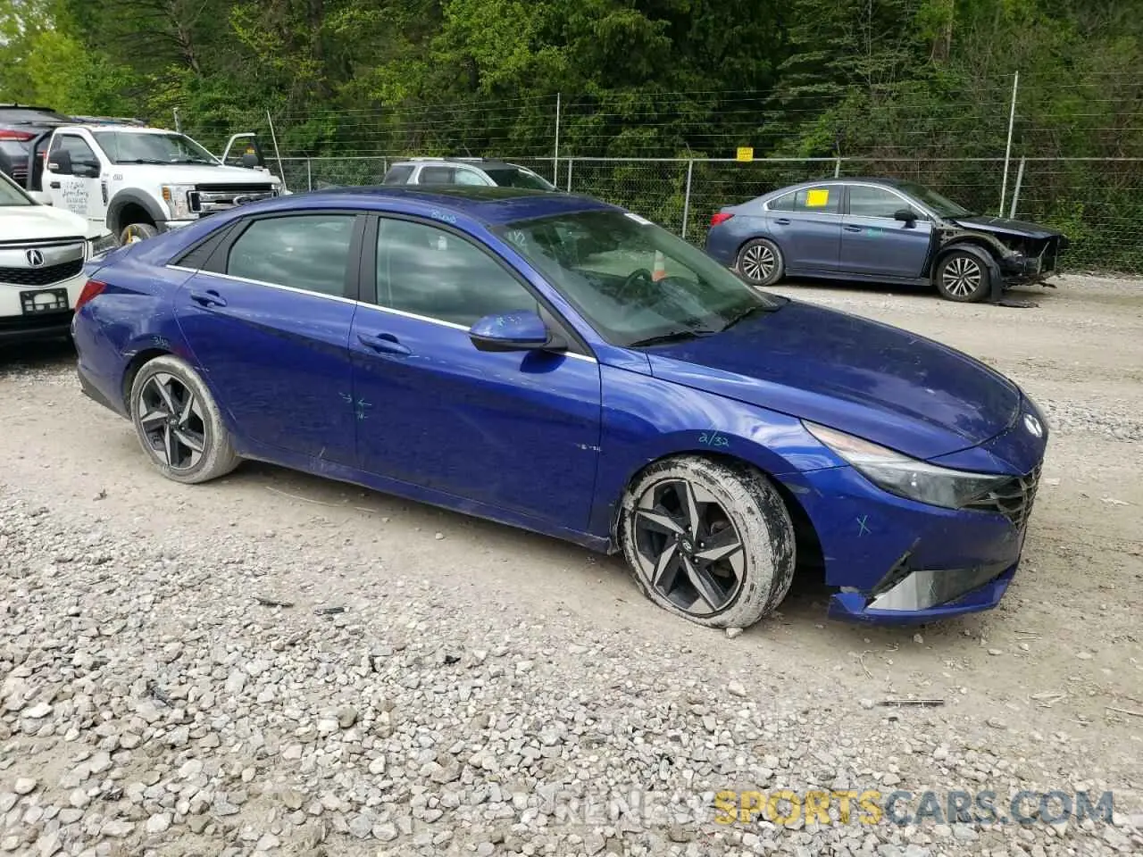 4 Photograph of a damaged car KMHLN4AG7NU341649 HYUNDAI ELANTRA 2022