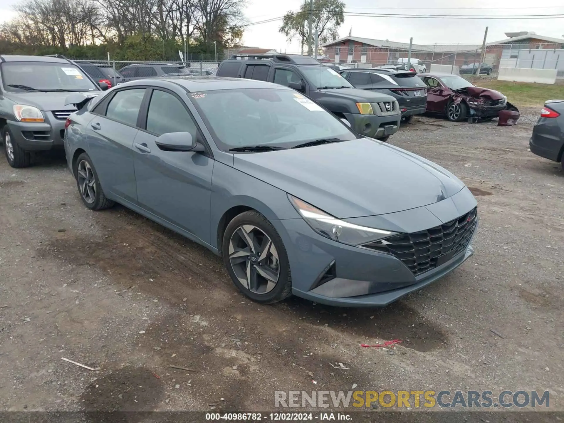 1 Photograph of a damaged car KMHLN4AG9NU365547 HYUNDAI ELANTRA 2022