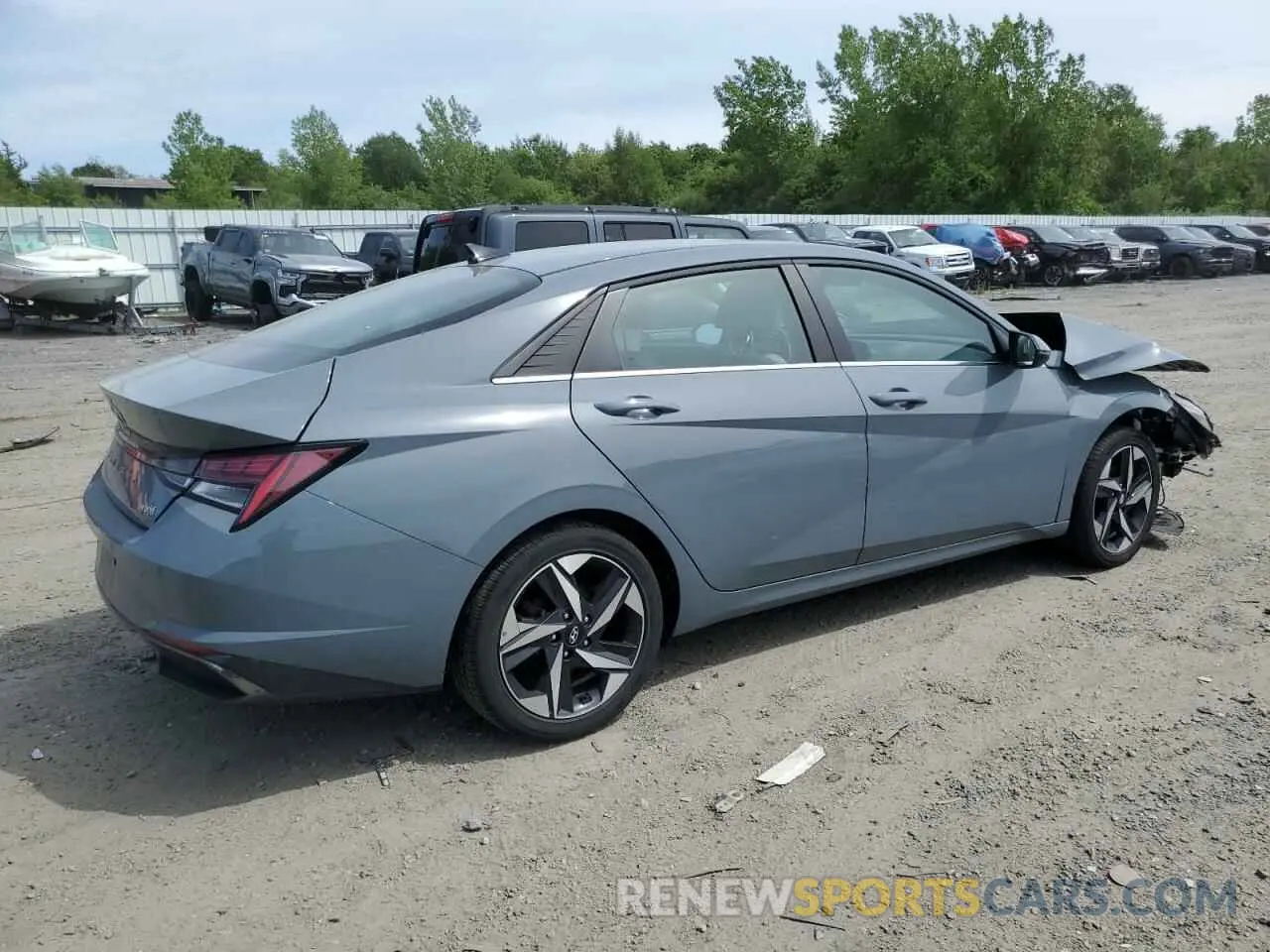 3 Photograph of a damaged car KMHLN4AJ9NU032275 HYUNDAI ELANTRA 2022