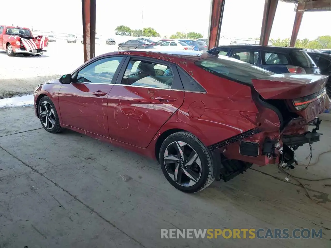2 Фотография поврежденного автомобиля KMHLN4AJXNU030650 HYUNDAI ELANTRA 2022