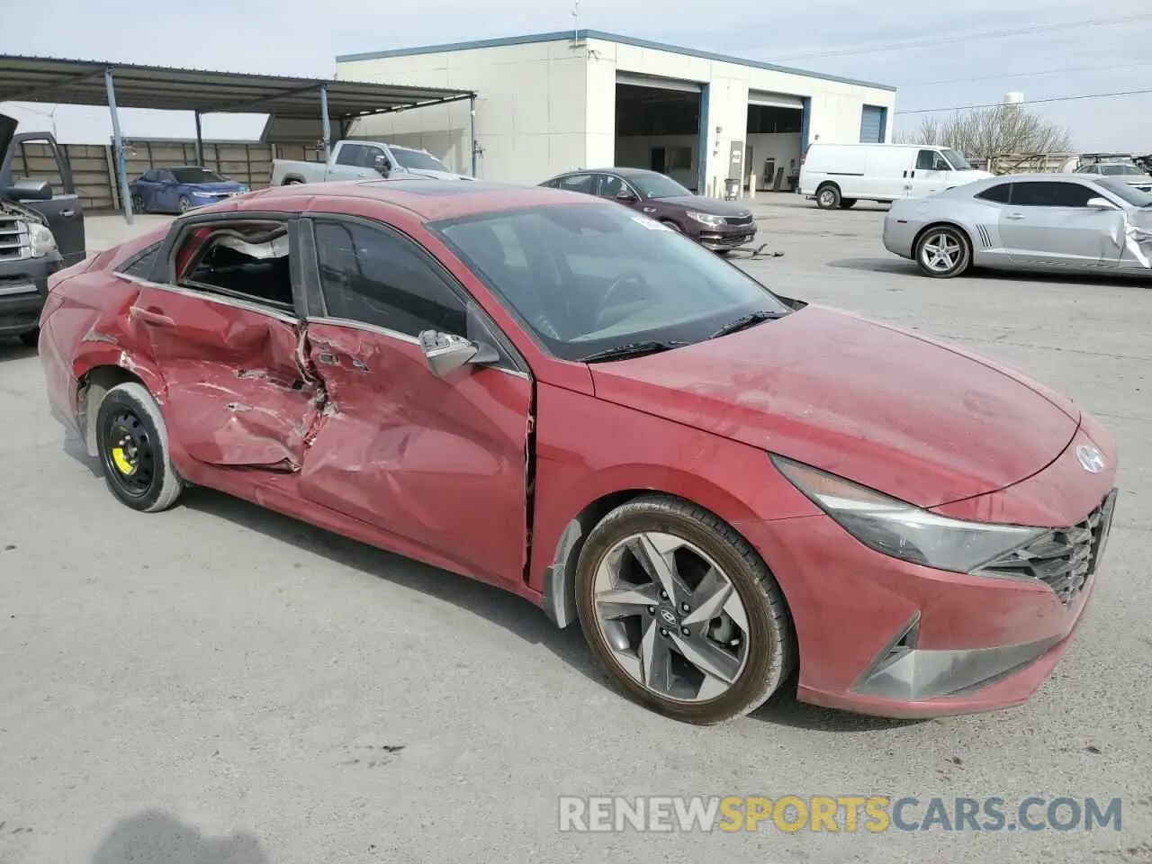 4 Фотография поврежденного автомобиля KMHLP4AG3NU251957 HYUNDAI ELANTRA 2022