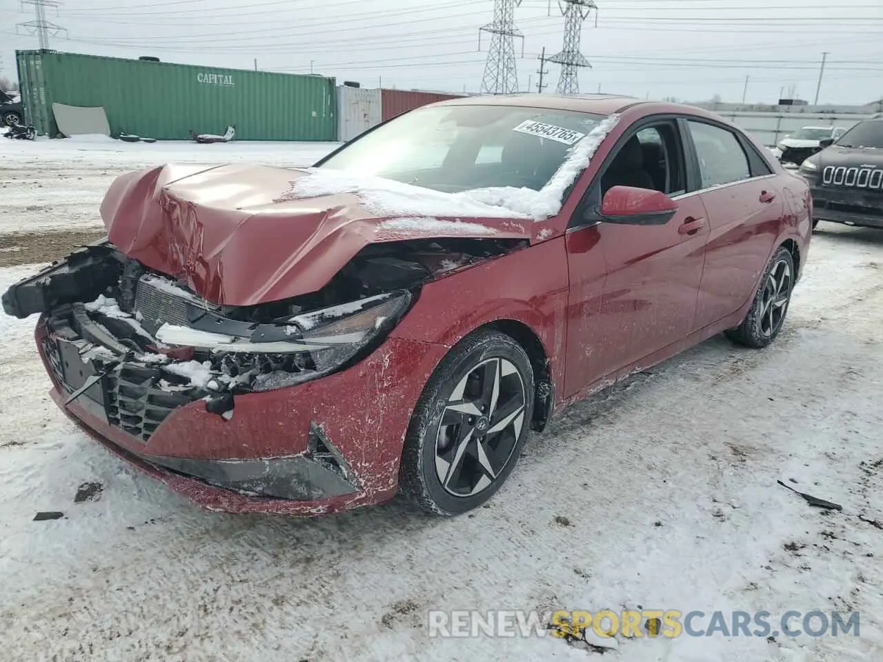 1 Фотография поврежденного автомобиля KMHLP4AG4NU362193 HYUNDAI ELANTRA 2022