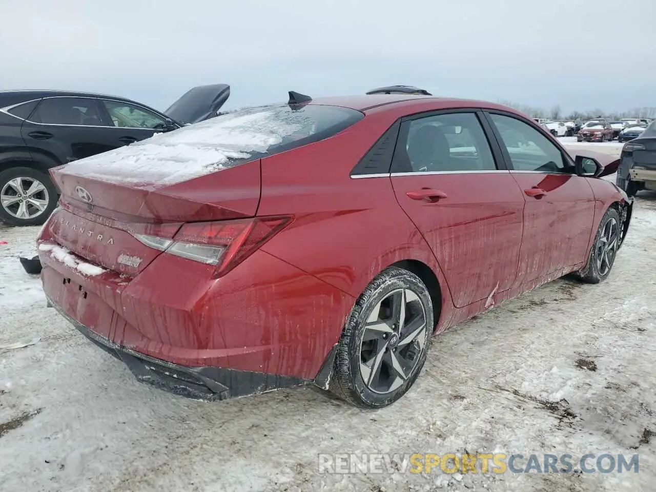 3 Фотография поврежденного автомобиля KMHLP4AG4NU362193 HYUNDAI ELANTRA 2022