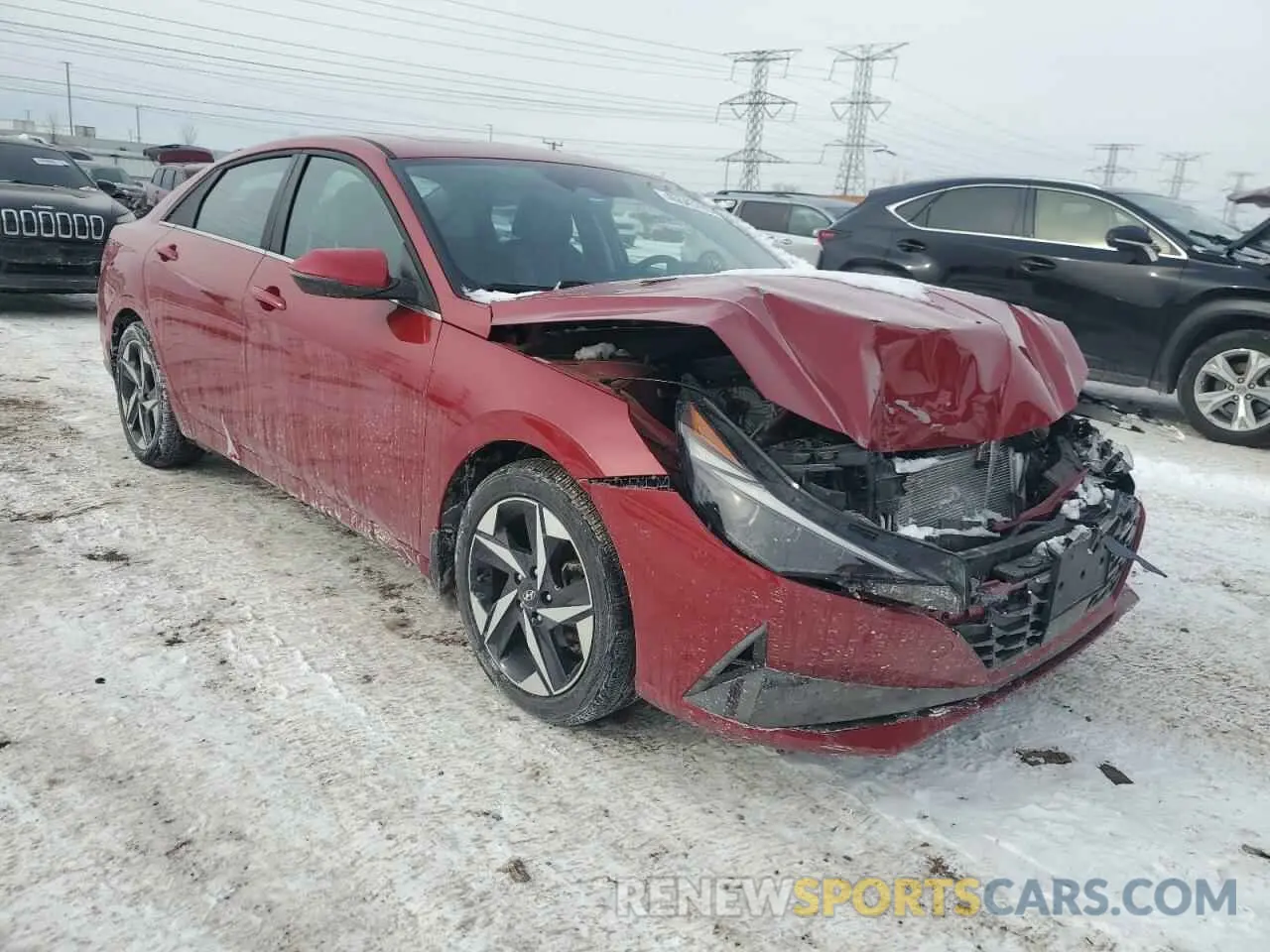 4 Фотография поврежденного автомобиля KMHLP4AG4NU362193 HYUNDAI ELANTRA 2022