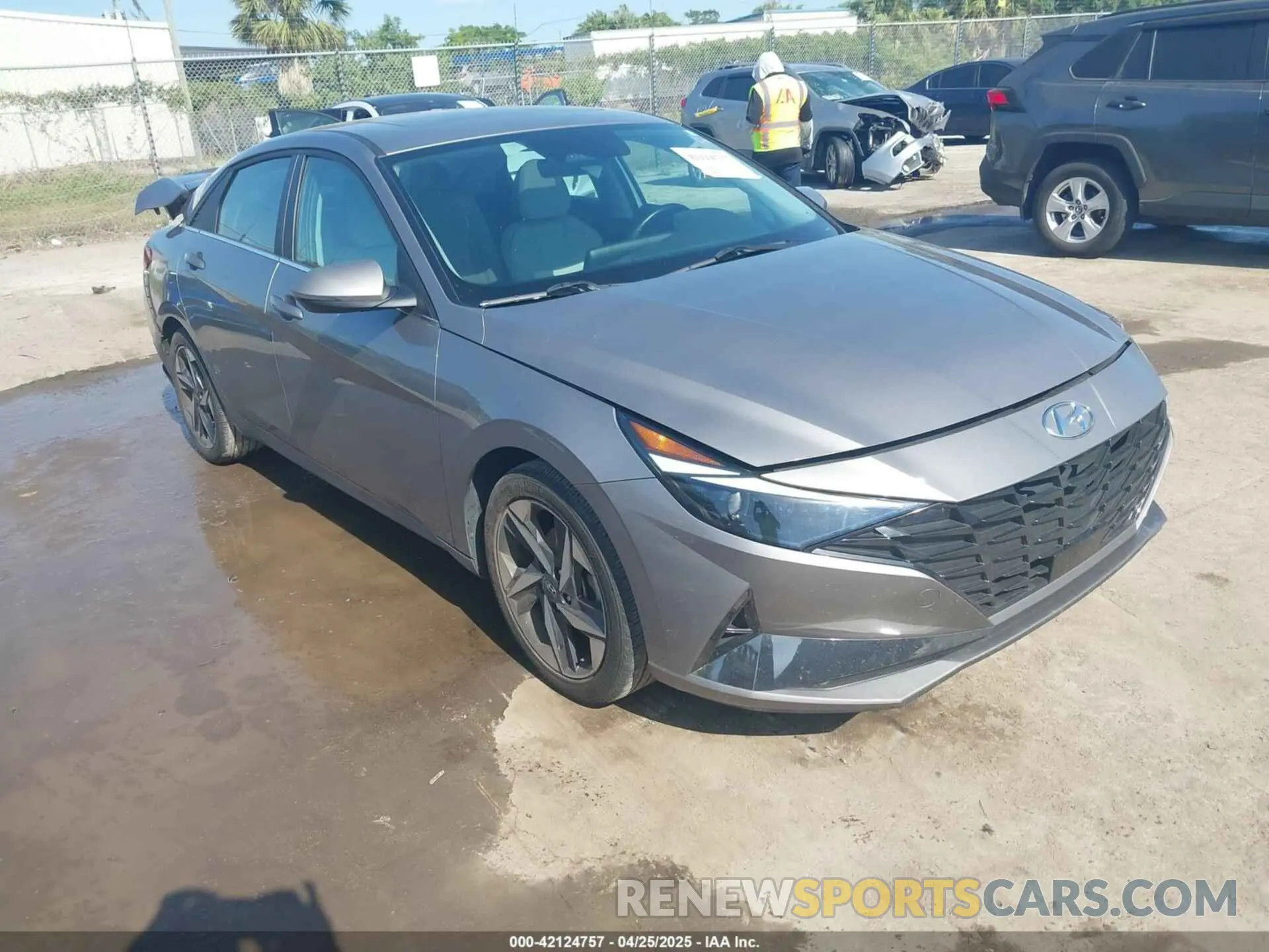 1 Photograph of a damaged car KMHLP4AG7NU359174 HYUNDAI ELANTRA 2022