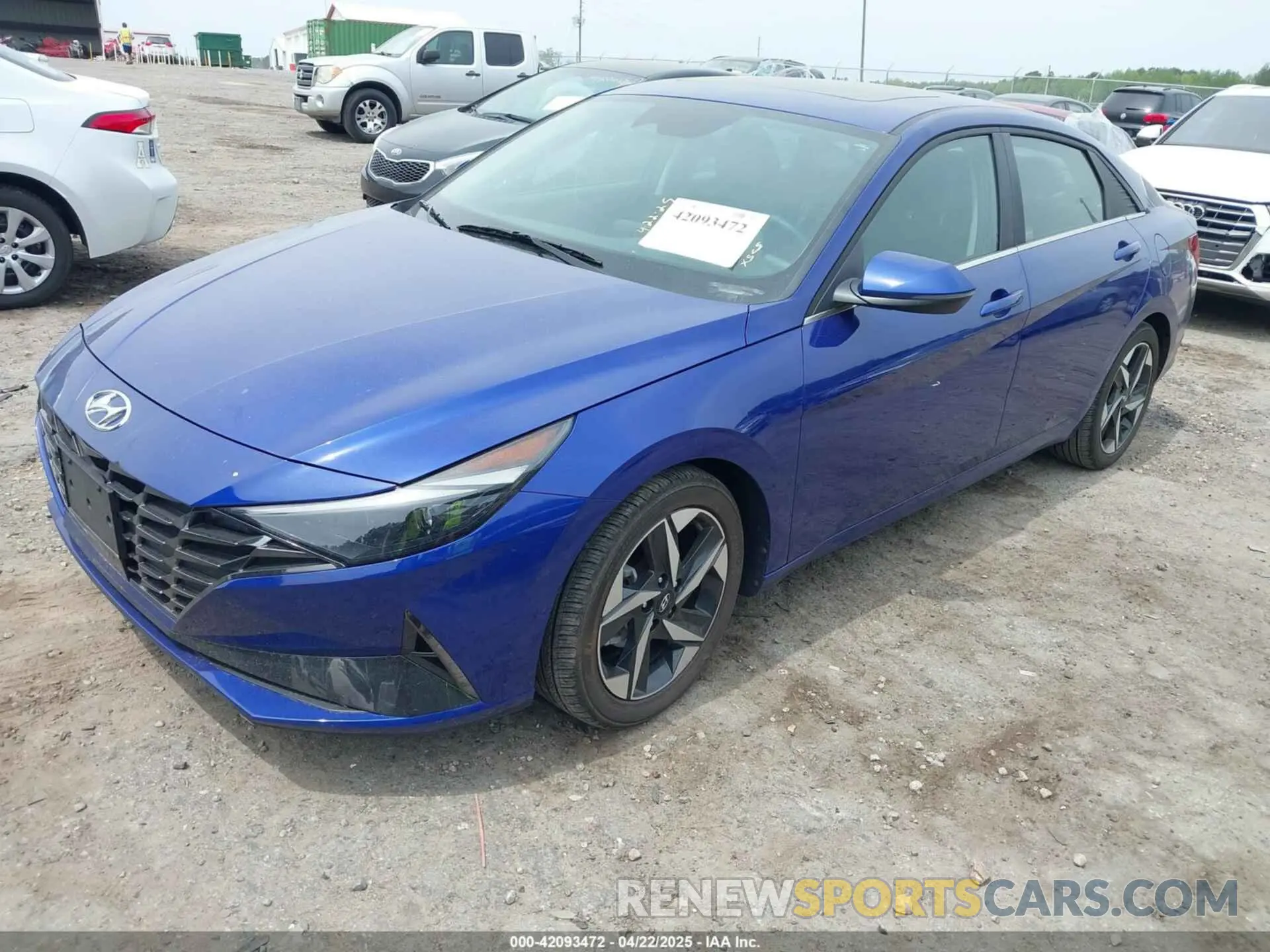 2 Фотография поврежденного автомобиля KMHLP4AG7NU360180 HYUNDAI ELANTRA 2022