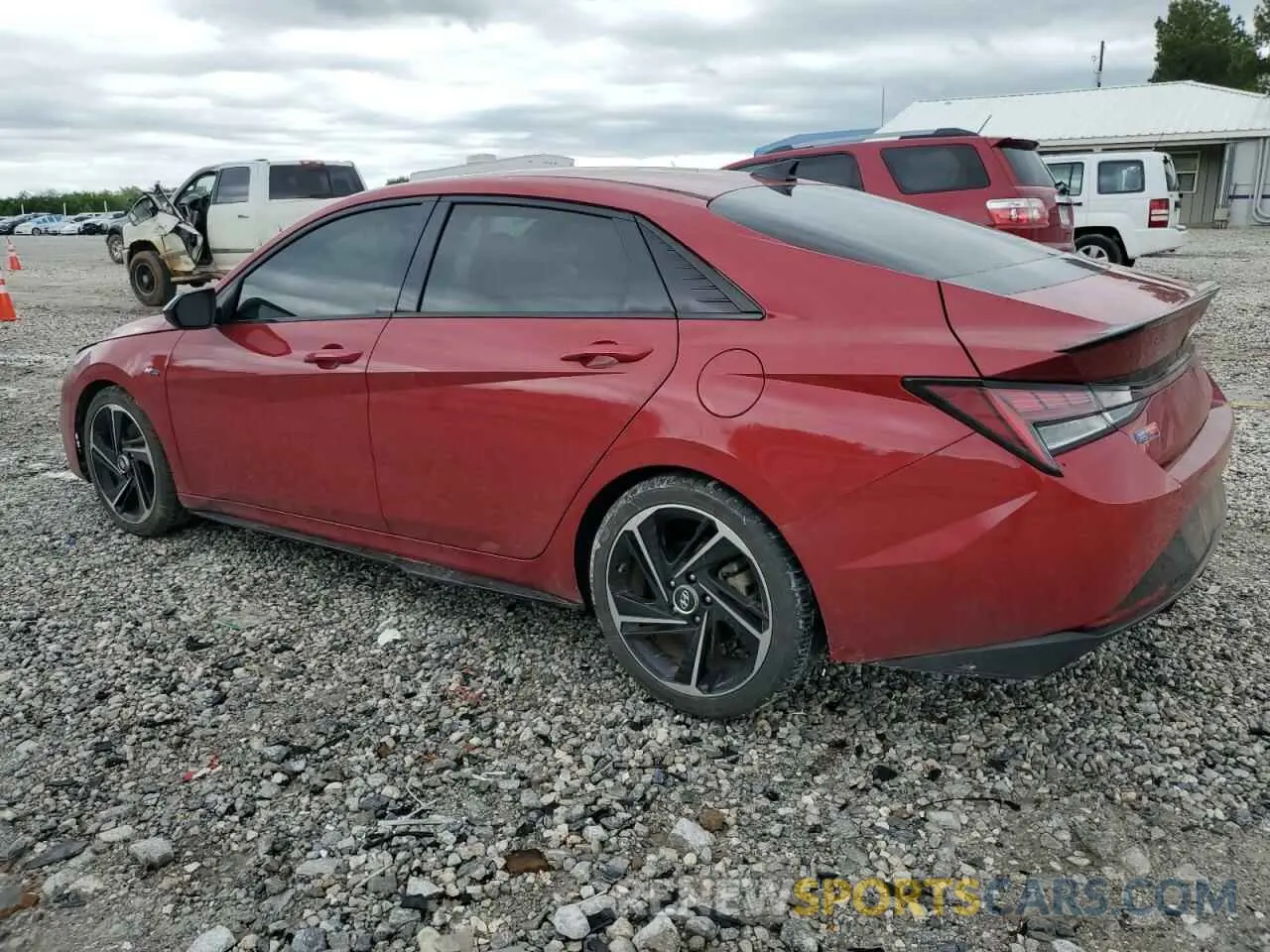 2 Photograph of a damaged car KMHLR4AF0NU345599 HYUNDAI ELANTRA 2022