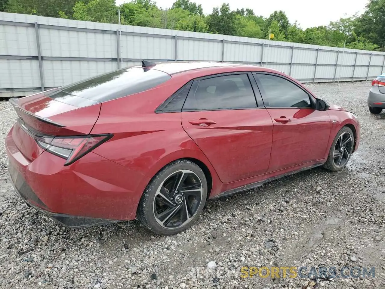 3 Photograph of a damaged car KMHLR4AF0NU345599 HYUNDAI ELANTRA 2022