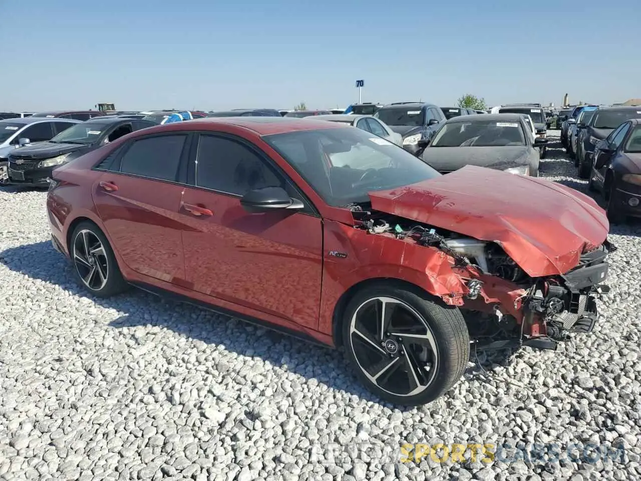 4 Фотография поврежденного автомобиля KMHLR4AF4NU241276 HYUNDAI ELANTRA 2022
