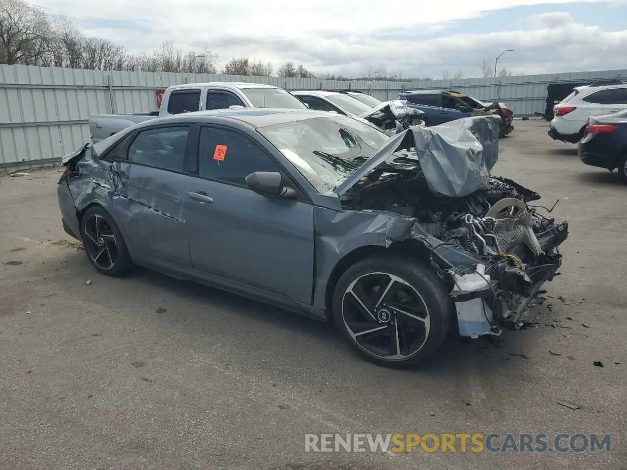 4 Photograph of a damaged car KMHLR4AF8NU305867 HYUNDAI ELANTRA 2022