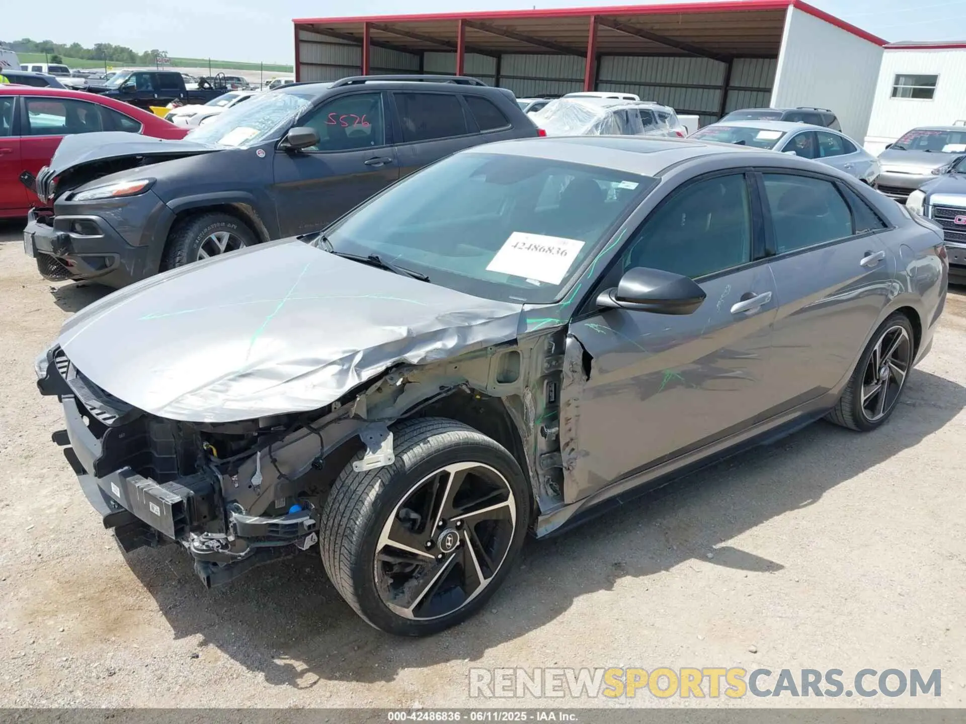 2 Photograph of a damaged car KMHLR4AF8NU331644 HYUNDAI ELANTRA 2022