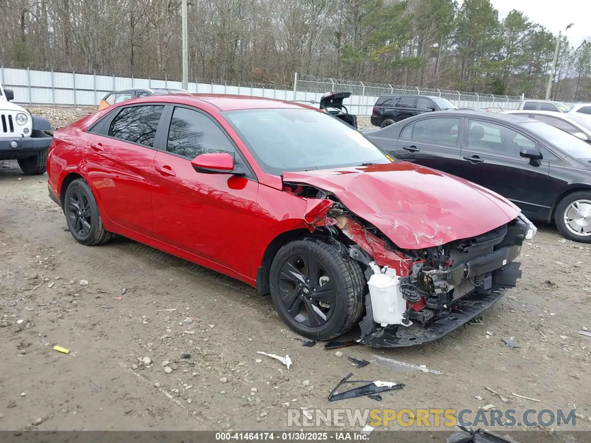 1 Photograph of a damaged car KMHLS4AG0NU302216 HYUNDAI ELANTRA 2022