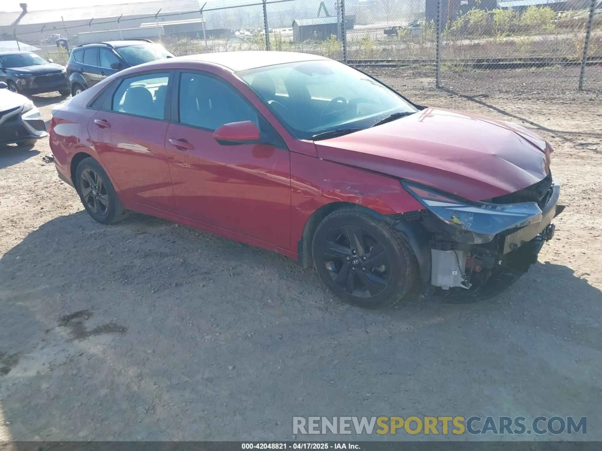 1 Photograph of a damaged car KMHLS4AG5NU288782 HYUNDAI ELANTRA 2022