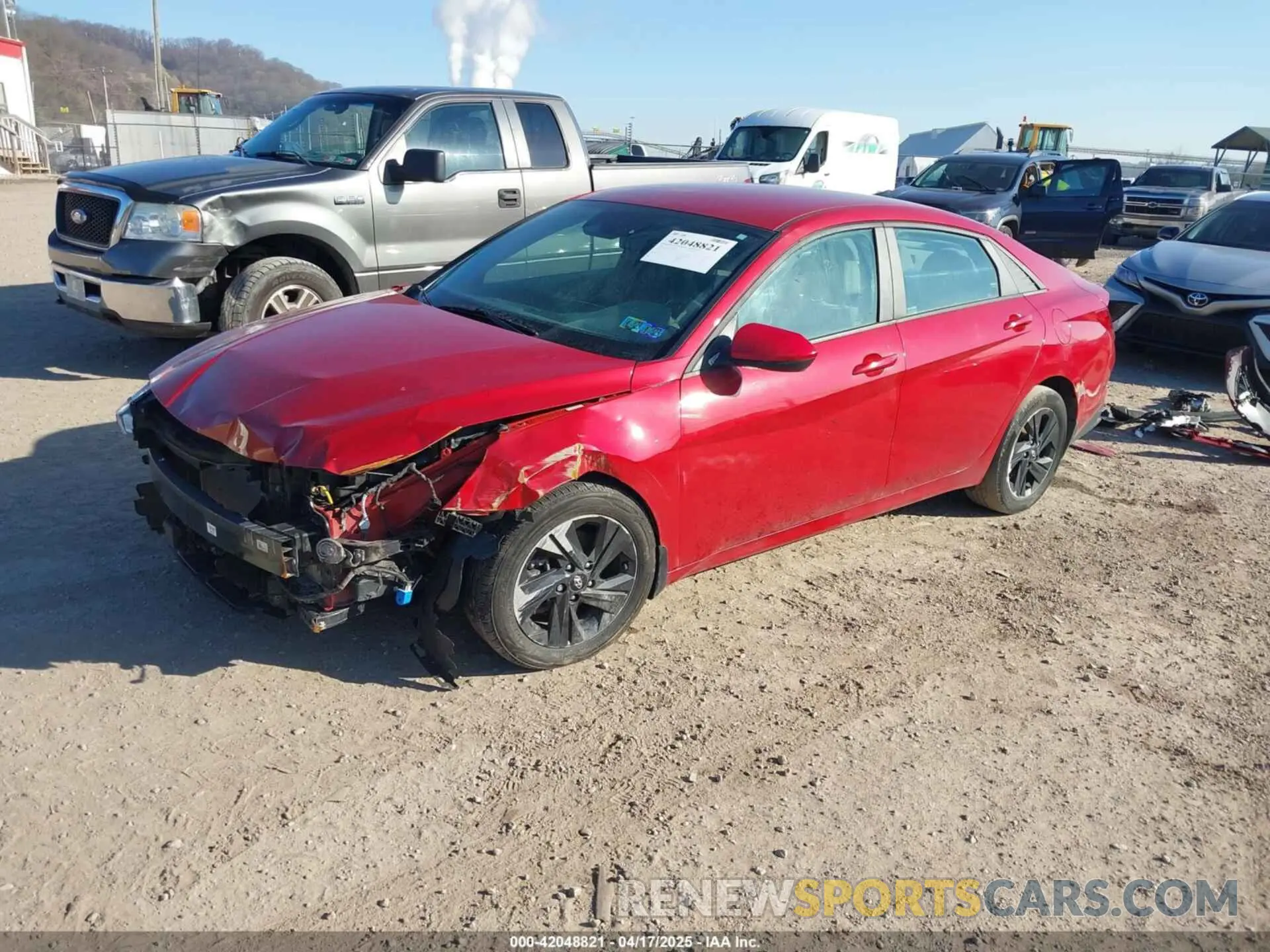 2 Photograph of a damaged car KMHLS4AG5NU288782 HYUNDAI ELANTRA 2022