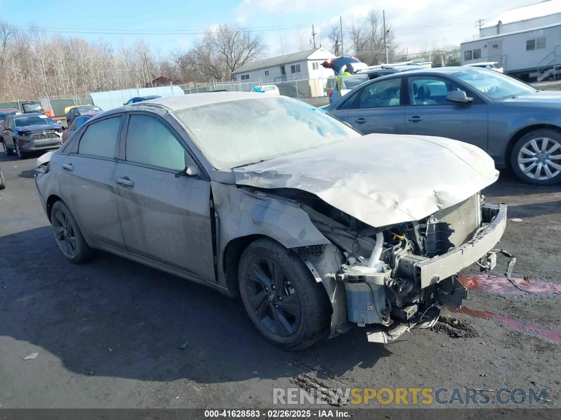 1 Photograph of a damaged car KMHLS4AG7NU347542 HYUNDAI ELANTRA 2022