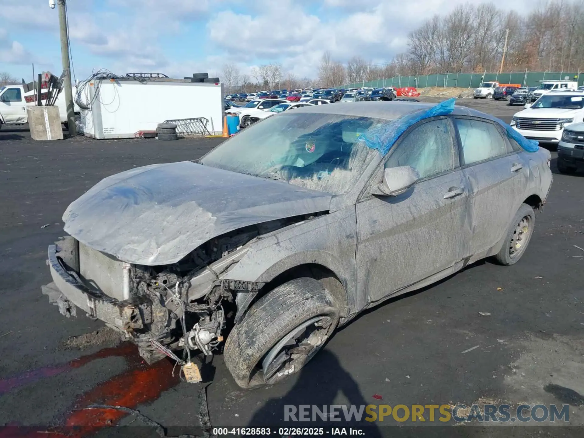 2 Photograph of a damaged car KMHLS4AG7NU347542 HYUNDAI ELANTRA 2022