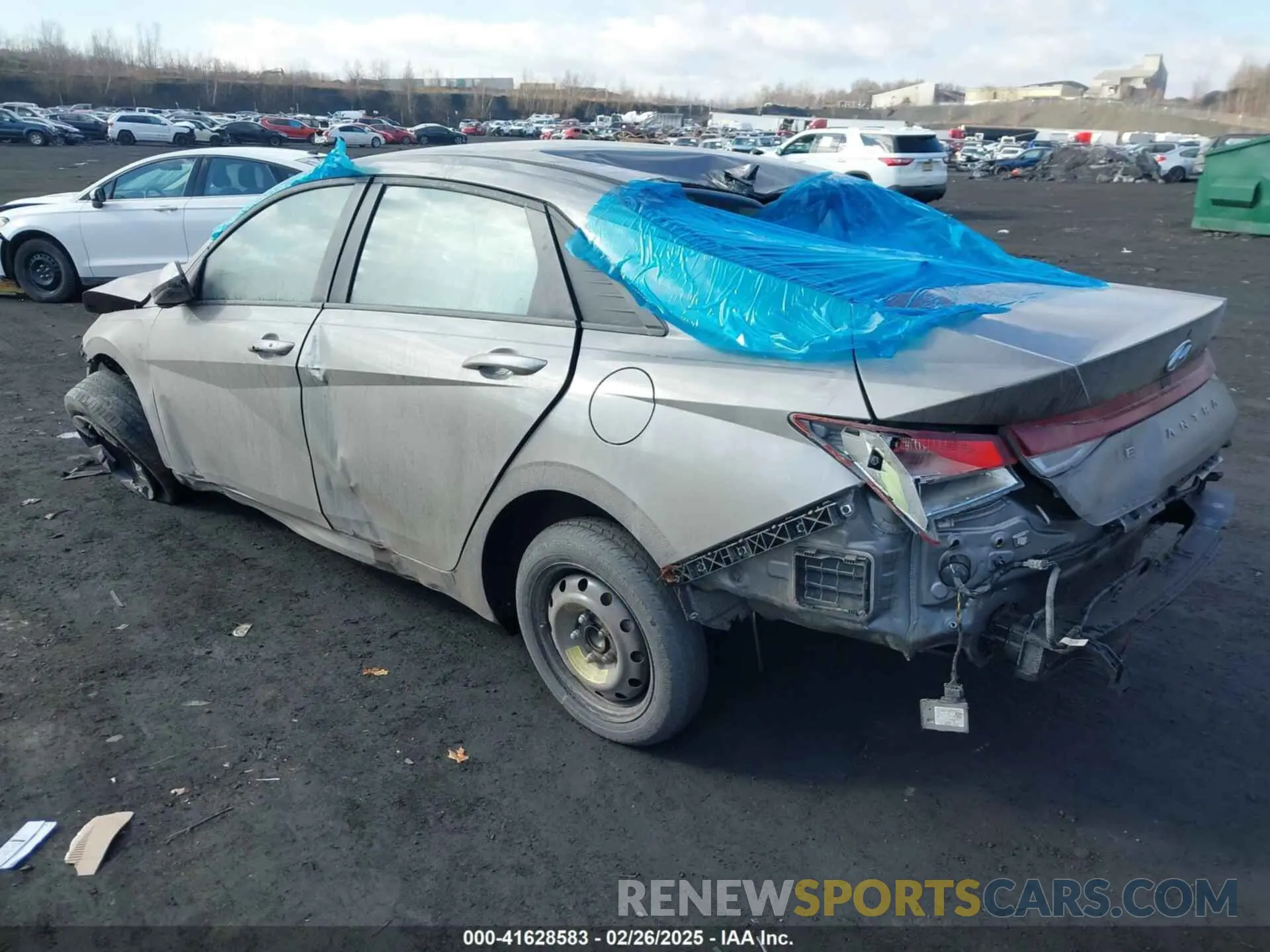 3 Photograph of a damaged car KMHLS4AG7NU347542 HYUNDAI ELANTRA 2022