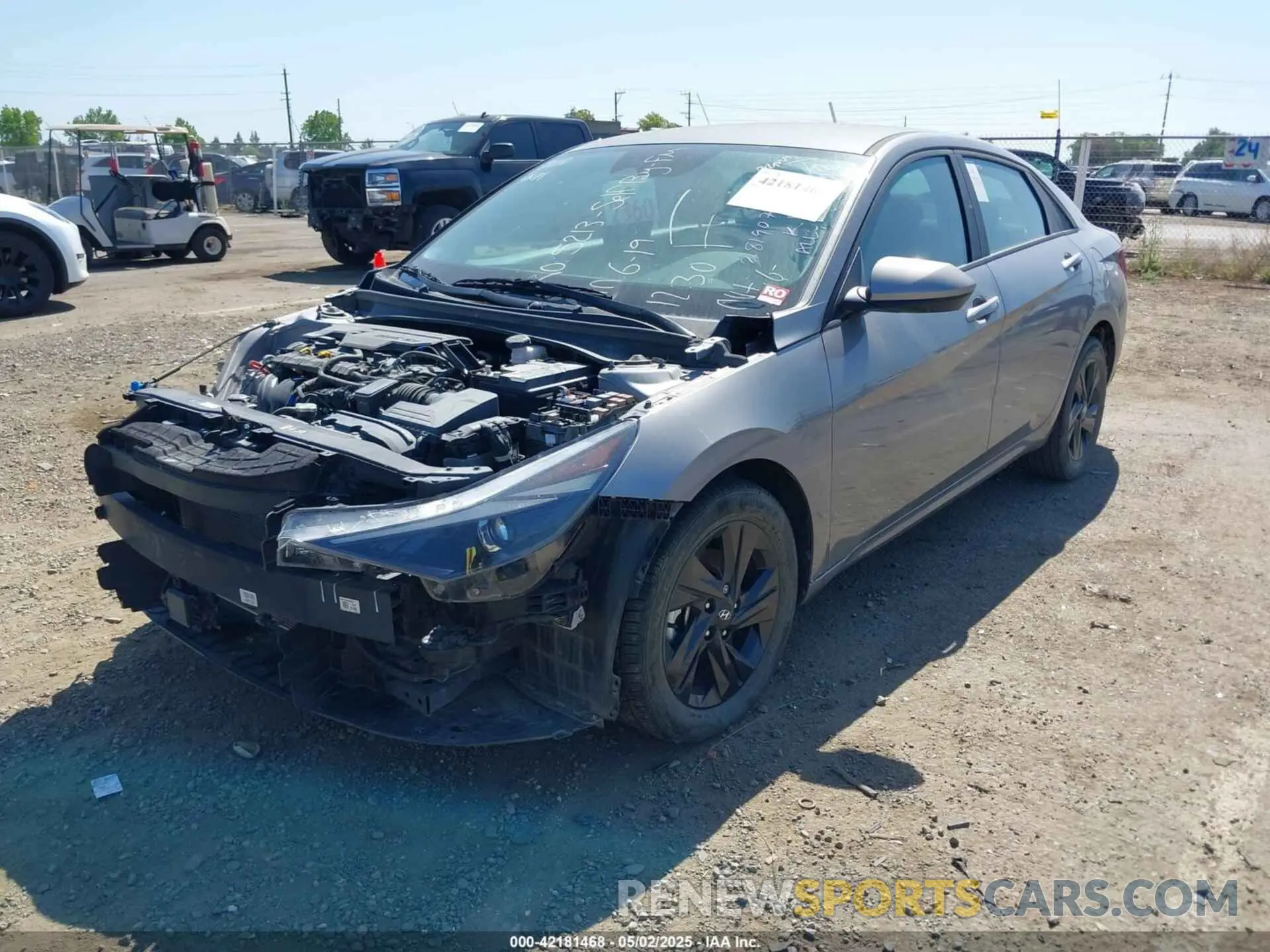 2 Photograph of a damaged car KMHLS4AG8NU281907 HYUNDAI ELANTRA 2022