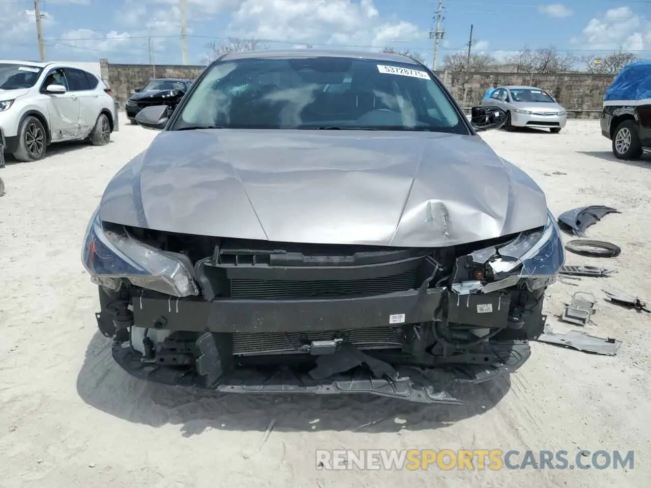 5 Photograph of a damaged car KMHLS4AG8NU335884 HYUNDAI ELANTRA 2022