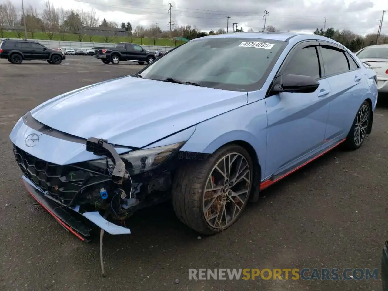 1 Photograph of a damaged car KMHLW4AK0NU005407 HYUNDAI ELANTRA 2022