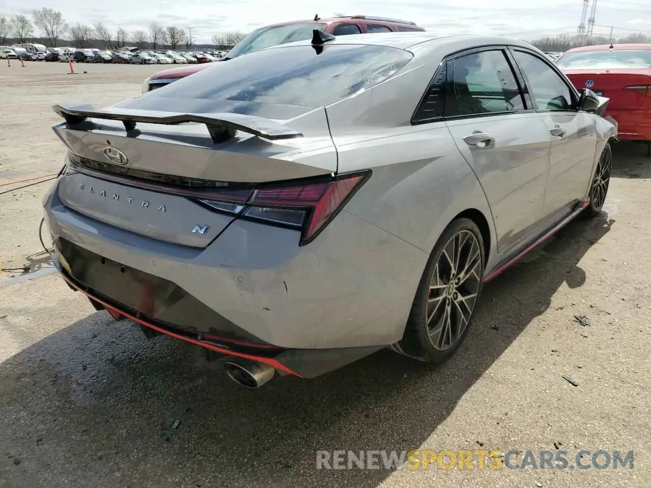 3 Photograph of a damaged car KMHLW4AK0NU008405 HYUNDAI ELANTRA 2022