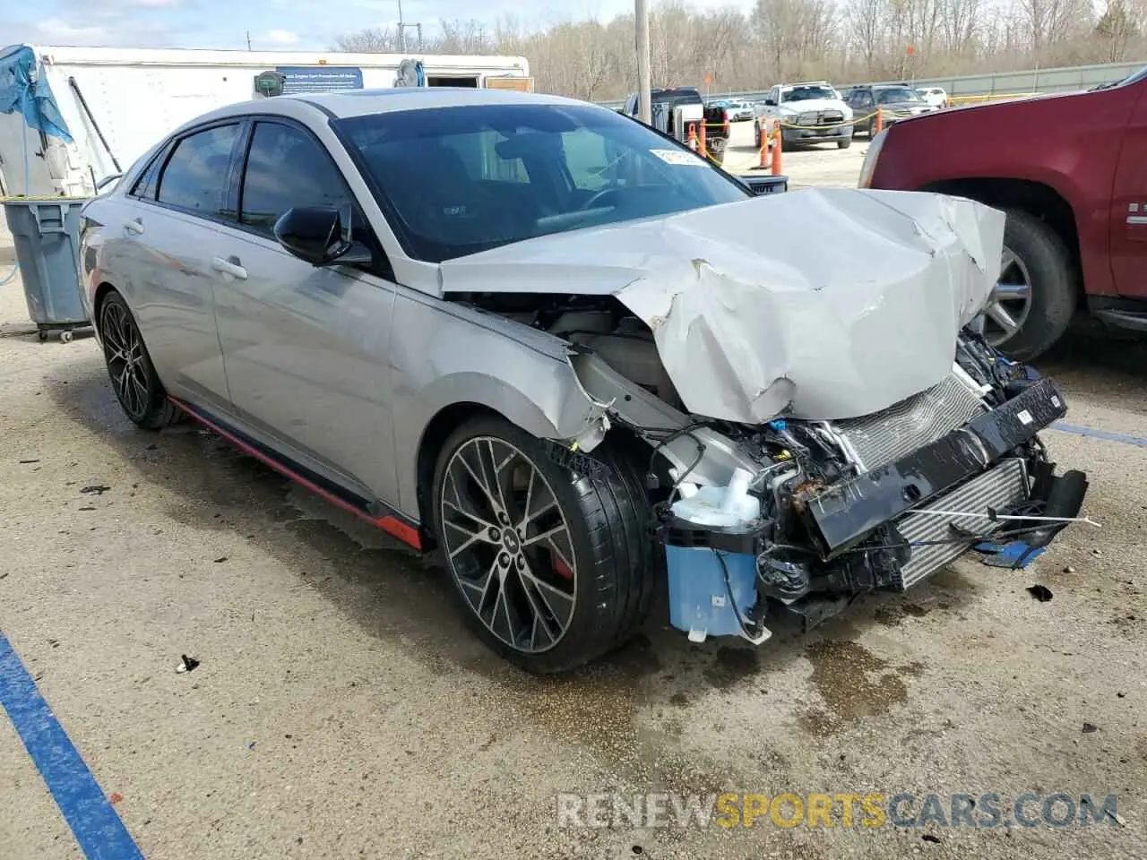 4 Photograph of a damaged car KMHLW4AK0NU008405 HYUNDAI ELANTRA 2022