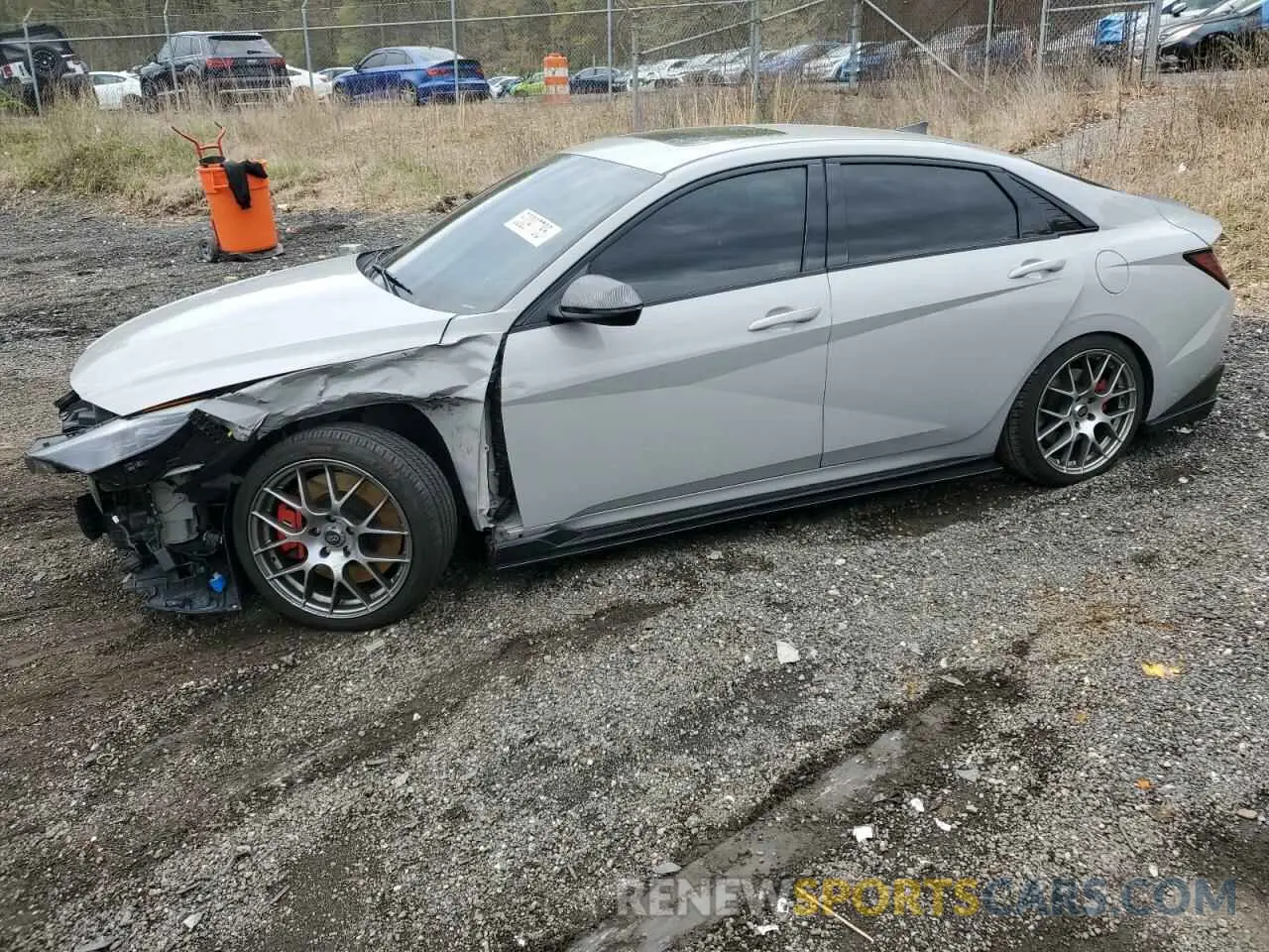 1 Photograph of a damaged car KMHLW4AK4NU001568 HYUNDAI ELANTRA 2022