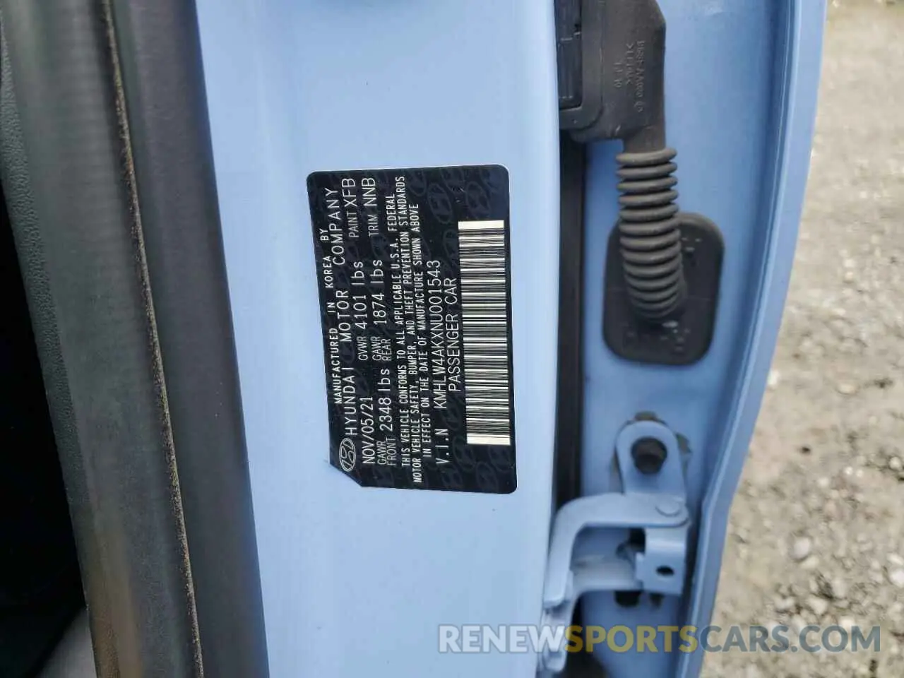 13 Photograph of a damaged car KMHLW4AKXNU001543 HYUNDAI ELANTRA 2022