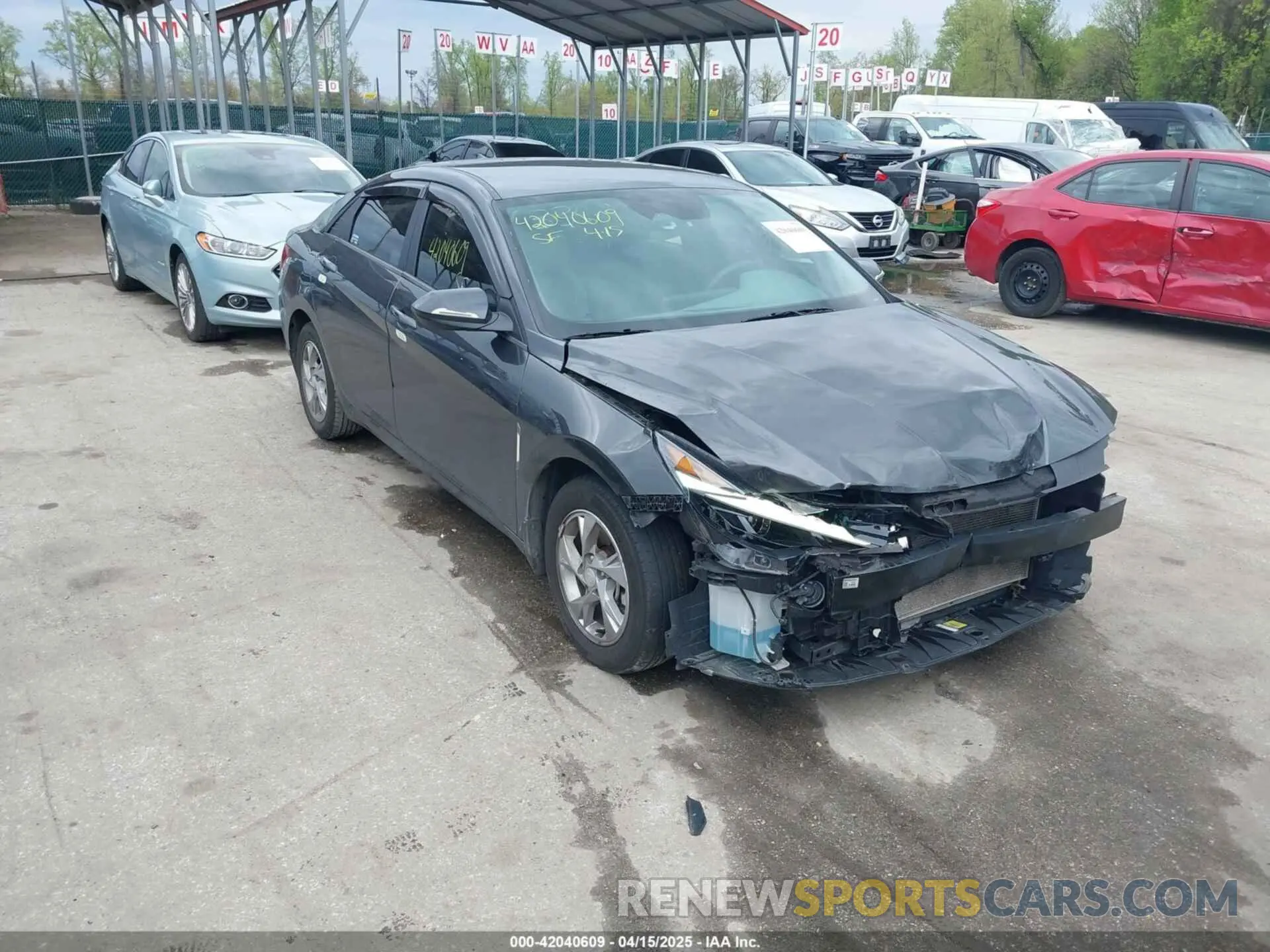 1 Photograph of a damaged car 5NPLL4AG4PH113342 HYUNDAI ELANTRA 2023