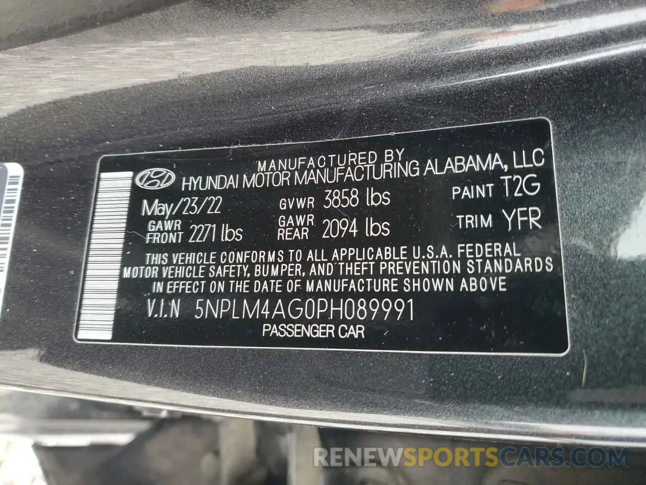 12 Фотография поврежденного автомобиля 5NPLM4AG0PH089991 HYUNDAI ELANTRA 2023