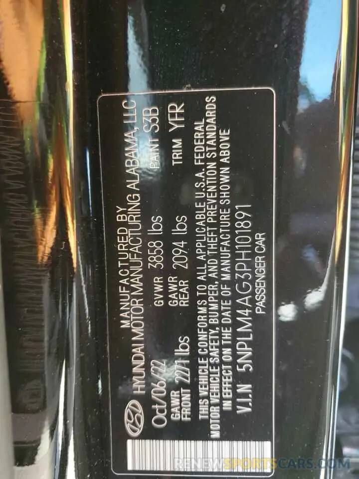 14 Фотография поврежденного автомобиля 5NPLM4AG3PH101891 HYUNDAI ELANTRA 2023