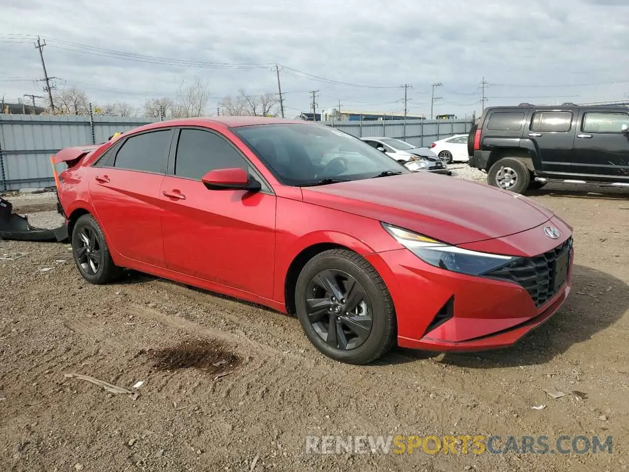 4 Фотография поврежденного автомобиля 5NPLM4AG3PH103981 HYUNDAI ELANTRA 2023