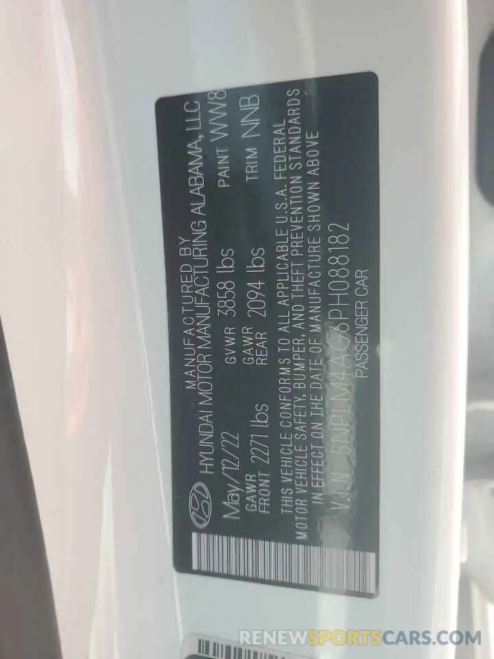 12 Фотография поврежденного автомобиля 5NPLM4AG6PH088182 HYUNDAI ELANTRA 2023