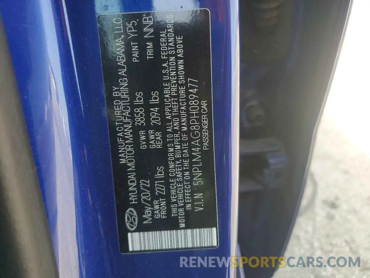 12 Фотография поврежденного автомобиля 5NPLM4AG8PH089477 HYUNDAI ELANTRA 2023