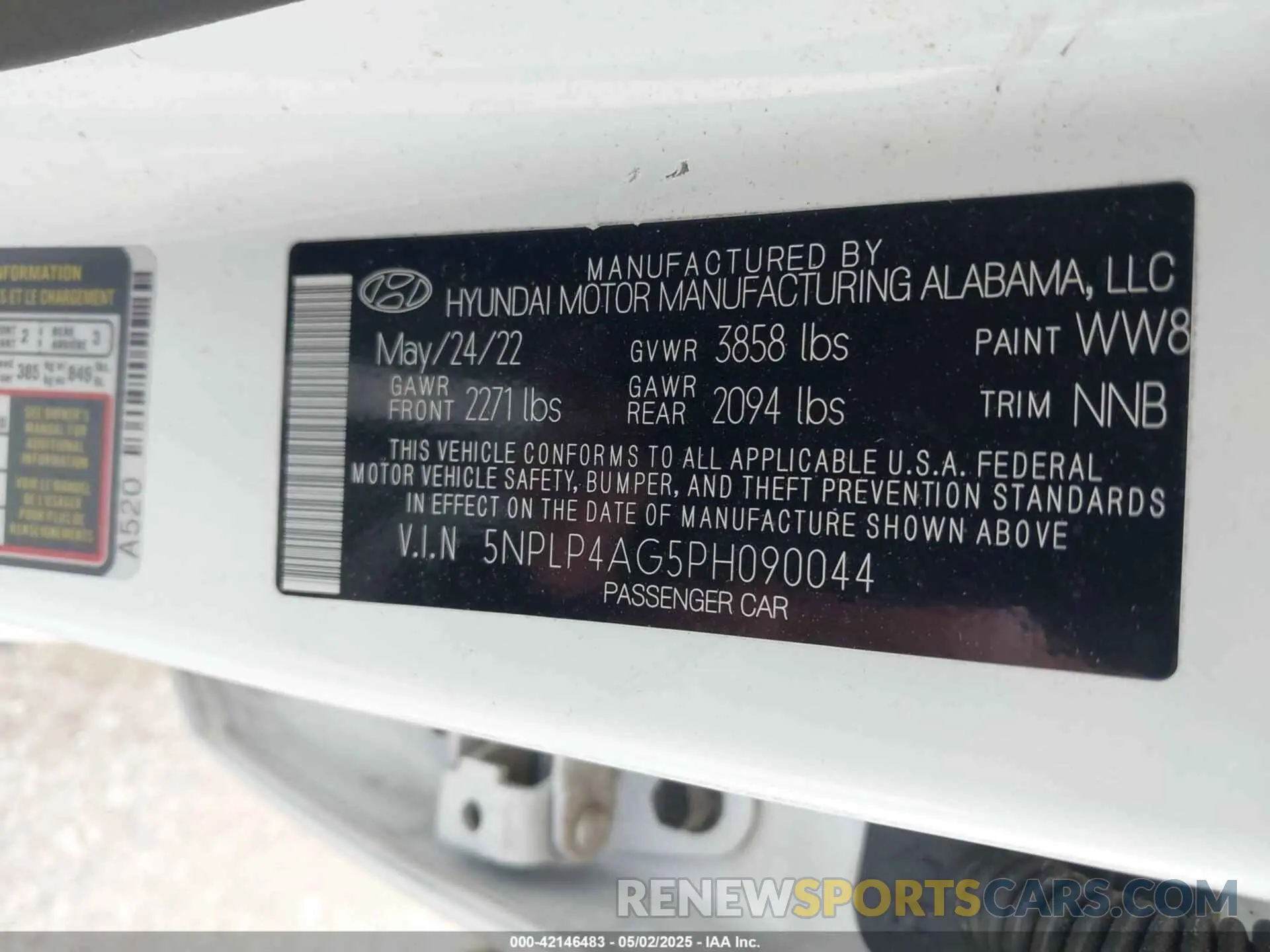 9 Photograph of a damaged car 5NPLP4AG5PH090044 HYUNDAI ELANTRA 2023