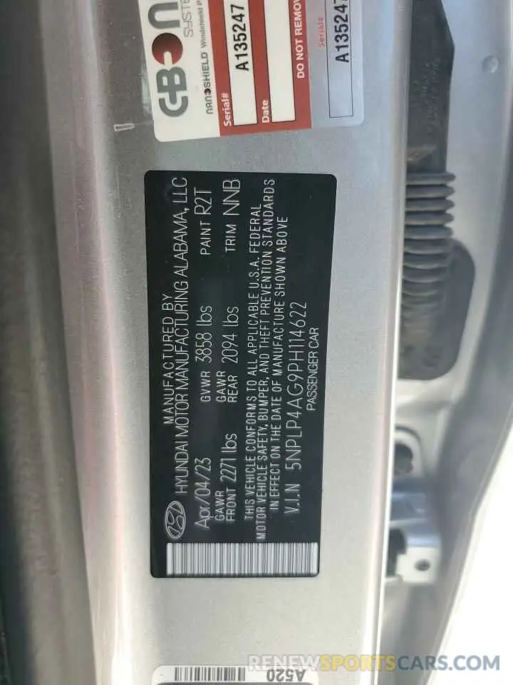 12 Фотография поврежденного автомобиля 5NPLP4AG9PH114622 HYUNDAI ELANTRA 2023
