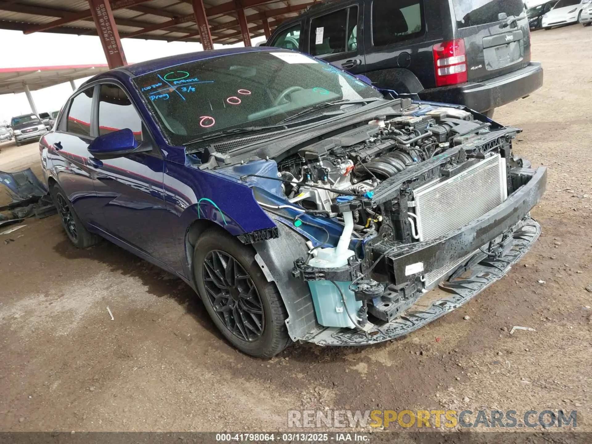 1 Photograph of a damaged car 5NPLS4AG0PH090158 HYUNDAI ELANTRA 2023