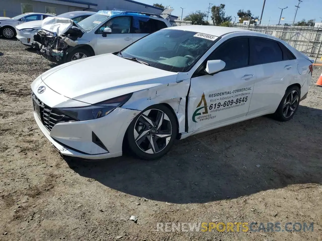 1 Фотография поврежденного автомобиля 5NPLS4AG3PH097749 HYUNDAI ELANTRA 2023