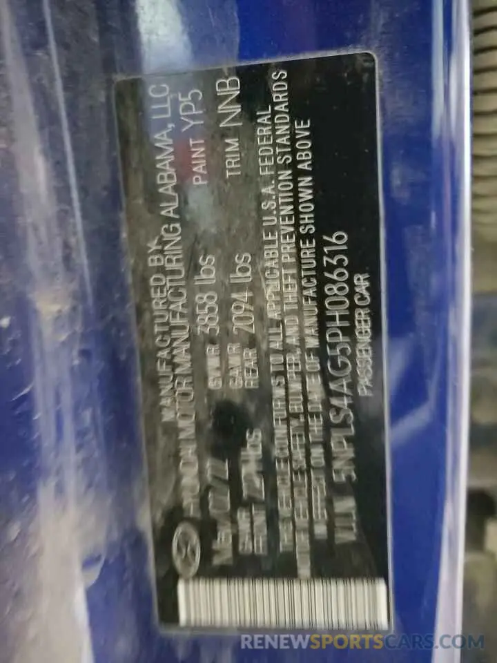 12 Фотография поврежденного автомобиля 5NPLS4AG5PH086316 HYUNDAI ELANTRA 2023
