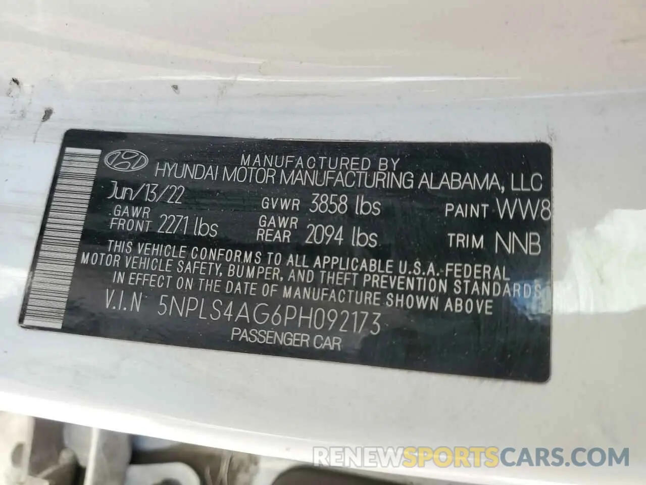 13 Фотография поврежденного автомобиля 5NPLS4AG6PH092173 HYUNDAI ELANTRA 2023