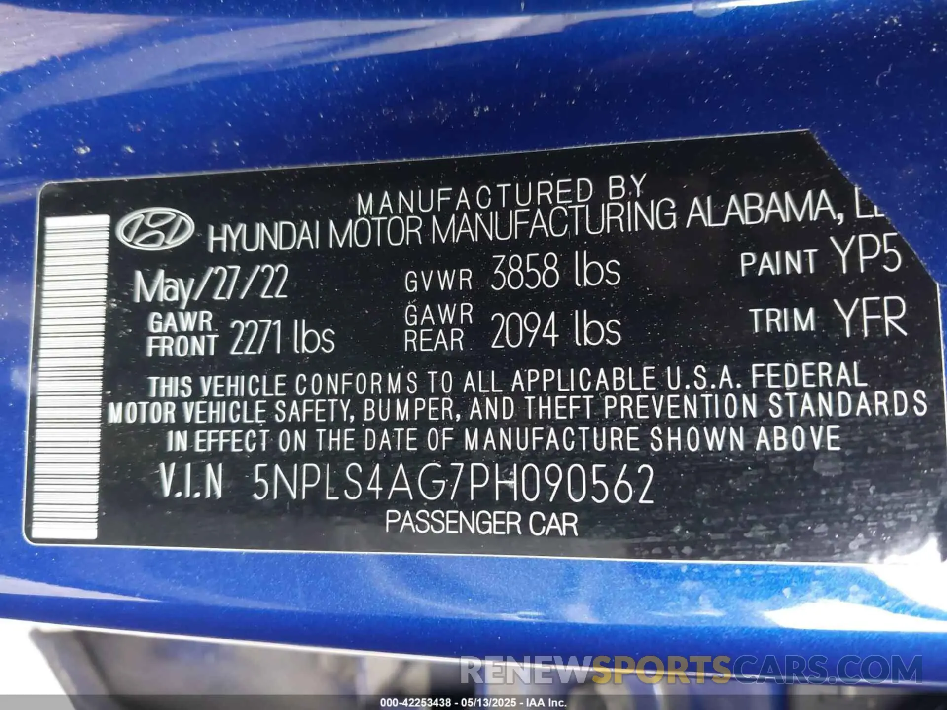 9 Photograph of a damaged car 5NPLS4AG7PH090562 HYUNDAI ELANTRA 2023