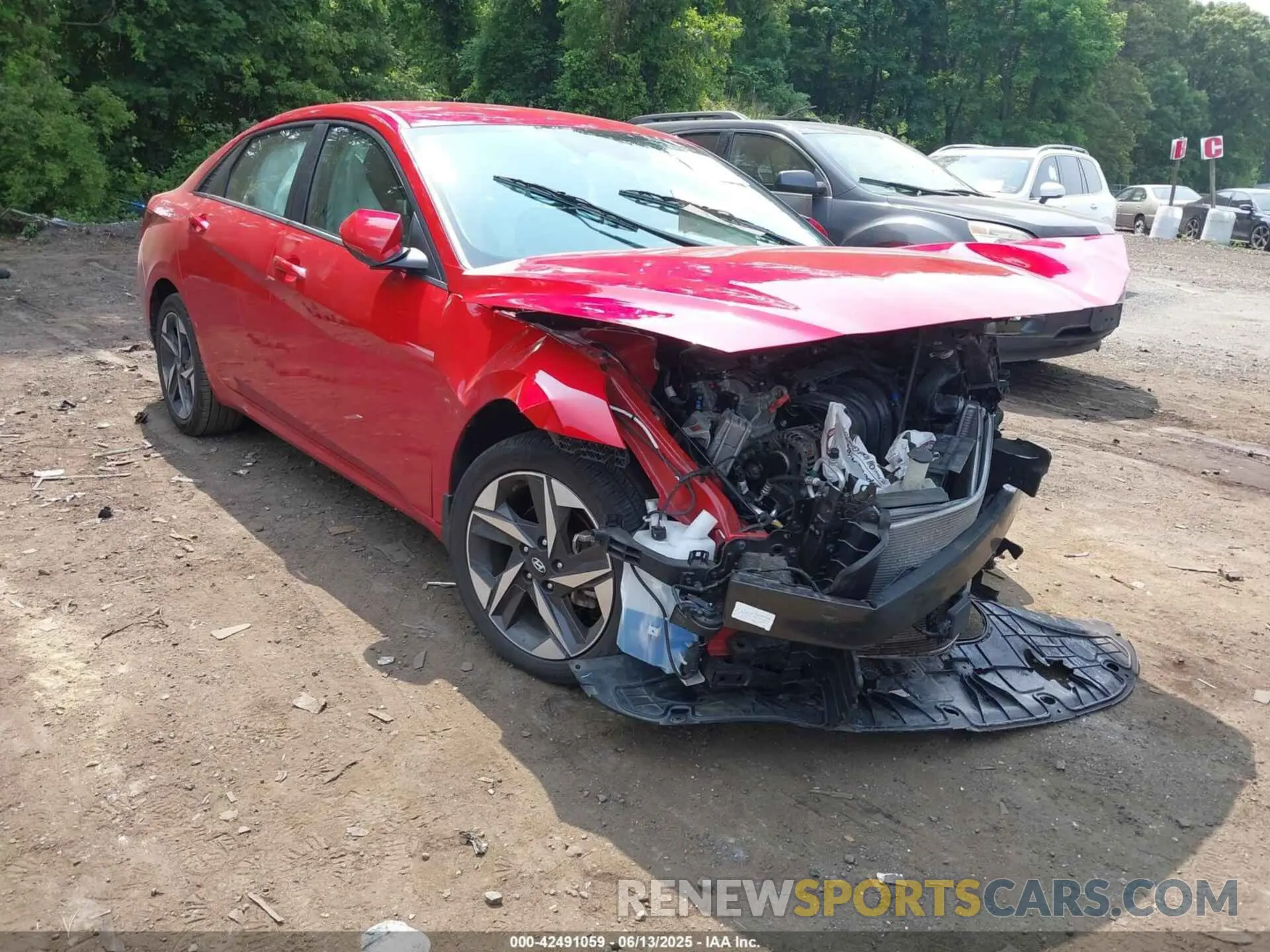 1 Photograph of a damaged car 5NPLS4AG7PH096202 HYUNDAI ELANTRA 2023