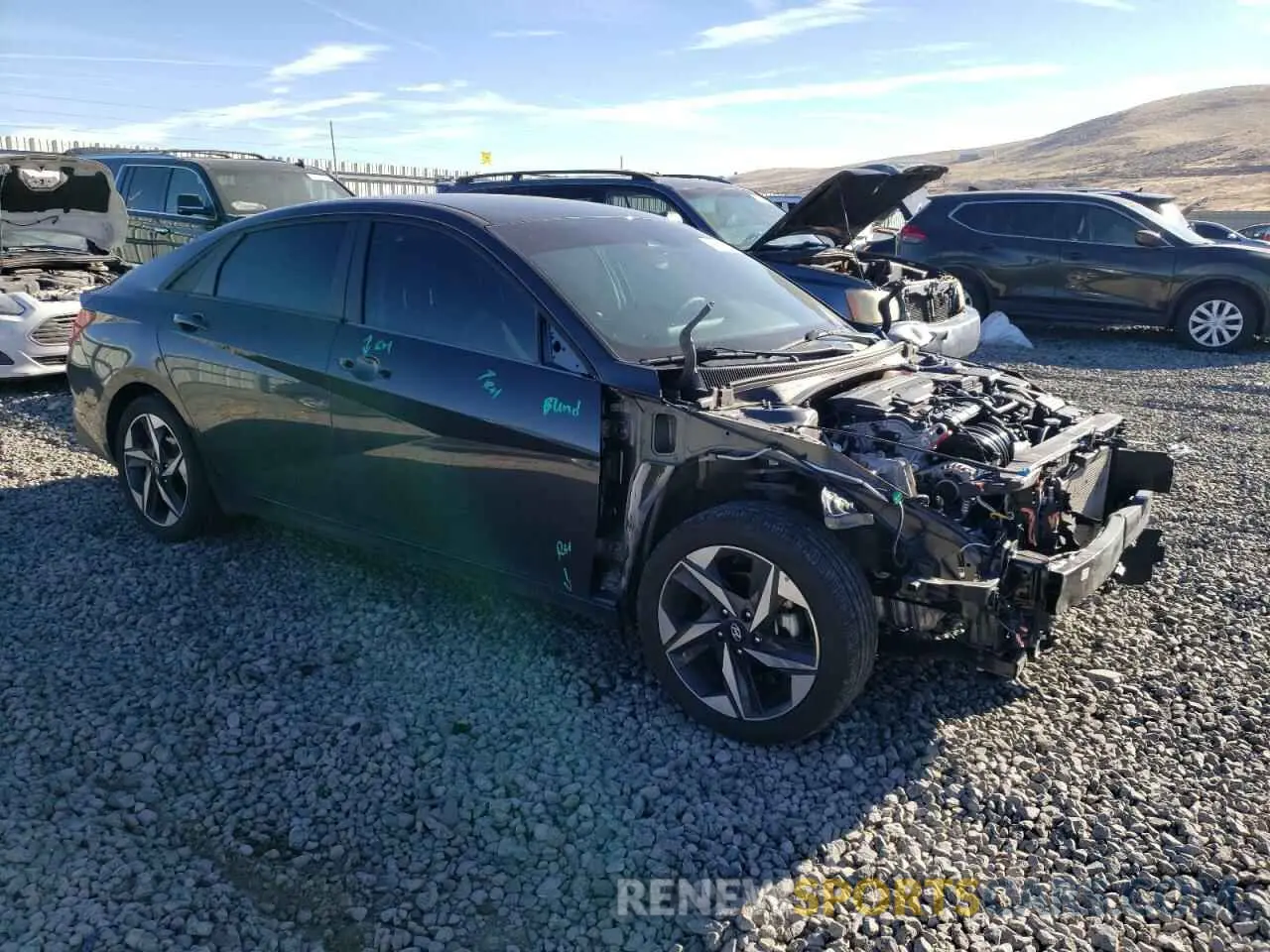 4 Фотография поврежденного автомобиля 5NPLS4AG9PH113484 HYUNDAI ELANTRA 2023