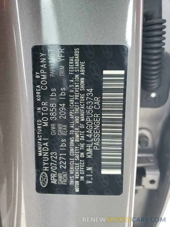 12 Photograph of a damaged car KMHLL4AG0PU563734 HYUNDAI ELANTRA 2023