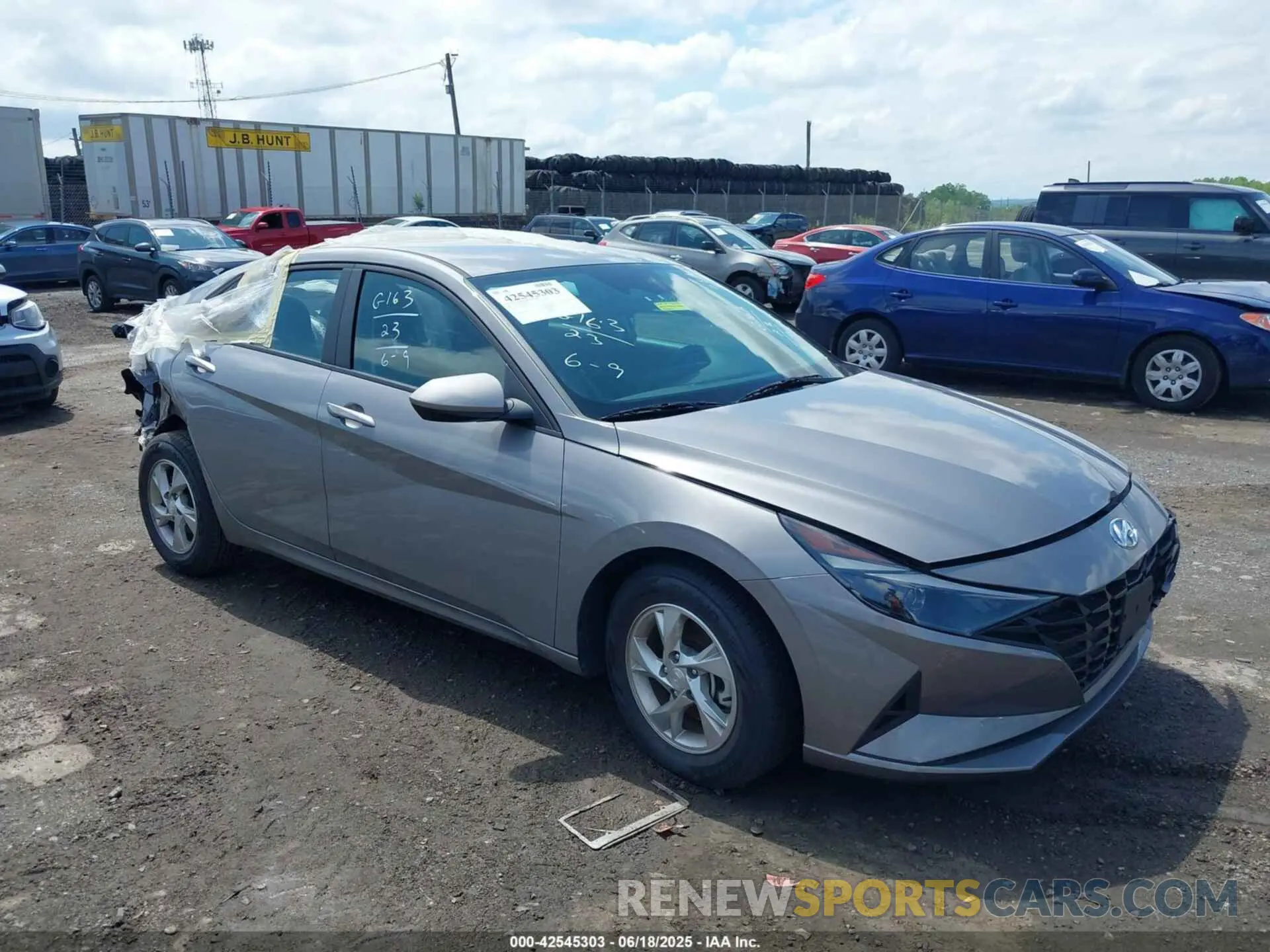 1 Photograph of a damaged car KMHLL4AG6PU634015 HYUNDAI ELANTRA 2023